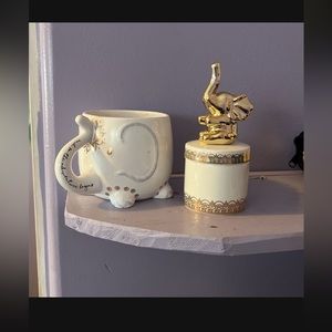 Elephant mug and trinket holder